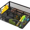 ORGANISEUR BUREAU Q-CONNECT MA ILLE MATALLIQUE 6 COMPARTIMENTS 235X183X65MM COLORIS NOIR ORGANISEUR BUREAU Q-CONNECT MA ILLE MATALLIQUE 6 COMPARTIMENTS 235X183X65MM COLORIS NOIR