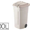 POUBELLE RUBBERMAID AROULETTE S POIGNAE ERGONOMIQUE 100L 800X530MM COLORIS BEIGE