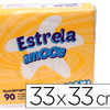 SERVIETTE AMOOS ESTRELA 2 PLIS 33X33CM PAQUET DE 100 UNITAS SERVIETTE AMOOS ESTRELA 2 PLIS 33X33CM PAQUET DE 100 UNITAS