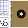 CAHIER SPIRALE LIDERPAPEL ANTARTIK A6 200P 100G REMBORDÉ QUADRILLAGE 5MM MICROPERFORÉ 4 BANDES COLORIS OR CAHIER SPIRALE LIDERPAPEL ANTARTIK A6 200P 100G REMBORDÉ QUADRILLAGE 5MM MICROPERFORÉ 4 BANDES COLORIS OR