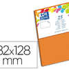 CARTE OXFORD VÉLIN 82X128MM 240G COLORIS ORANGE ÉTUI 25 UNITÉS