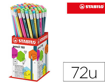 crayon-graphite-stabilo-pencil-160-embout-gomme-hb-godet-72-unit-s