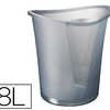 CORBEILLE À PAPIER LEITZ ALLURA PLASTIQUE 18L COLORIS GRIS TRANSPARENT CORBEILLE À PAPIER LEITZ ALLURA PLASTIQUE 18L COLORIS GRIS TRANSPARENT