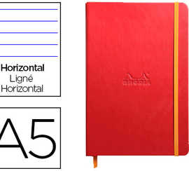 carnet-rhodia-webnotebook-a5-1-4-8x21cm-couverture-simili-cuir-coquelicot-192-pages-90g-ligna-alastique-marque-page