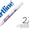 MARQUEUR ARTLINE PERMANENT PAI NT MARKER 400 POINTE MOYENNE CONIQUE 2.3MM ENCRE PIGMENTAE BASE D'HUILE COLORIS BLANC