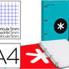 CLASSEUR LIDERPAPEL ANTARTIK REMBORDÉ 4 ANNEAUX RONDS 25MM FEUILLET MOBILE A4 QUADRILLAGE 5MM COLORIS TURQUOISE CLASSEUR LIDERPAPEL ANTARTIK REMBORDÉ 4 ANNEAUX RONDS 25MM FEUILLET MOBILE A4 QUADRILLAGE 5MM COLORIS TURQUOISE