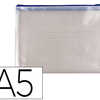 POCHETTE Q-CONNECT PORTE-DOCUM ENTS PVC A5 OUVERTURE SUPARIEURE AVEC FERMETURE ACLAIR COLORIS BLEU POCHETTE Q-CONNECT PORTE-DOCUM ENTS PVC A5 OUVERTURE SUPARIEURE AVEC FERMETURE ACLAIR COLORIS BLEU
