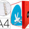 CLASSEUR LIDERPAPEL ANTARTIK 4 ANNEAUX EN D 40MM A4+ REMBORDÉ COLORIS ROUGE CLASSEUR LIDERPAPEL ANTARTIK 4 ANNEAUX EN D 40MM A4+ REMBORDÉ COLORIS ROUGE