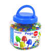 JEU MINILAND PEGS POT DE 2600 PIÈCES DE 10 MM JEU MINILAND PEGS POT DE 2600 PIÈCES DE 10 MM