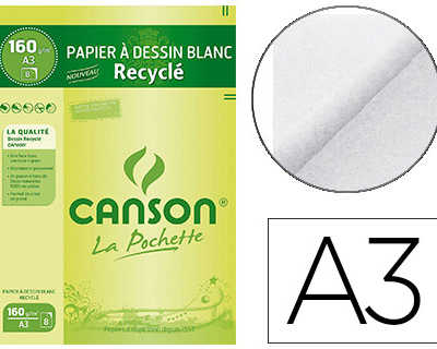 papier-dessin-canson-recycla-b-lancheur-grain-lager-160g-a3-pochette-8f