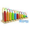 JEU ANDREUTOYS ABACUS EN BOIS ADDITIONS ET SOUSTRACTIONS 29X14,5X7,5CM