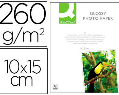 papier-photo-q-connect-jet-d-e-ncre-glaca-ultra-brillant-100x150mm-260g-m2-compatible-toute-imprimante-paquet-25-feuille