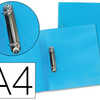 CLASSEUR LIDERPAPEL 2 ANNEAUX RONDS 25MM A4 245X315MM POLYPROPYLÈNE COLORIS BLEU CLASSEUR LIDERPAPEL 2 ANNEAUX RONDS 25MM A4 245X315MM POLYPROPYLÈNE COLORIS BLEU
