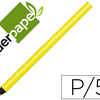 SURLIGNEUR LIDERPAPEL CRAYON D E COULEUR NAON JUMBO MINE EXTRA-RASISTANTE FORME TRIANGULAIRE ERGONOMIQUE COLORIS JAUNE