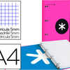 CLASSEUR LIDERPAPEL ANTARTIK REMBORDÉ 4 ANNEAUX RONDS 25MM FEUILLET MOBILE A4 QUADRILLAGE 5MM COLORIS ROSE CLASSEUR LIDERPAPEL ANTARTIK REMBORDÉ 4 ANNEAUX RONDS 25MM FEUILLET MOBILE A4 QUADRILLAGE 5MM COLORIS ROSE