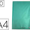 PROTÈGE-DOCUMENTS VIQUEL 20 POCHETTES 40 VUES POLYPROPYLÈNE VERT PROTÈGE-DOCUMENTS VIQUEL 20 POCHETTES 40 VUES POLYPROPYLÈNE VERT