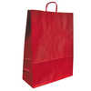 SAC PAPIER Q-CONNECT KRAFT ANSES TORSADEES COLORIS ROUGE DIM. 240X100X310MM