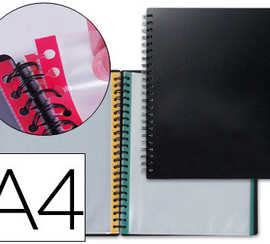 prot-ge-documents-liderpapel-p-olypropyl-ne-pr-sentation-double-spirale-m-tallique-20-pochettes-amovibles-a4-210x297mm