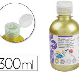 gouache-scolaire-liderpapel-li-quide-lavable-fermeture-s-curit-brillante-coloris-or-flacon-300ml
