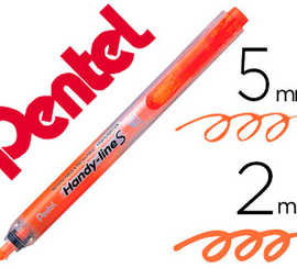 surligneur-pentel-handy-line-s-ratractable-rechargeable-pointe-biseautae-1-3-6mm-corps-encre-orange