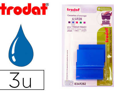 recharge-tampon-trodat-4928-49-58-4928t-bleu-blister-3-unitas