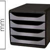 MODULE CLASSEMENT EXACOMPTA BI G BOX 4 TIROIRS OUVERTS MONOBLOC ULTRA RIGIDE 347X278X267MM COLORIS NOIR/ARGENT MODULE CLASSEMENT EXACOMPTA BI G BOX 4 TIROIRS OUVERTS MONOBLOC ULTRA RIGIDE 347X278X267MM COLORIS NOIR/ARGENT