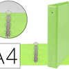CLASSEUR LIDERPAPEL 4 ANNEAUX RONDS 40MM A4 CARTON REMBORDA PVC COLORIS VERT PISTACHE CLASSEUR LIDERPAPEL 4 ANNEAUX RONDS 40MM A4 CARTON REMBORDA PVC COLORIS VERT PISTACHE