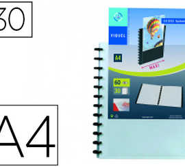 protege-documents-viquel-gaode-personnalisable-polypropylene-blanc-semi-rigide-5-100e-30-pochettes-60-vues-format-a4