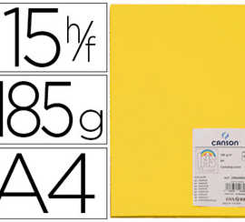 papier-cartonna-canson-iris-vi-valdi-a4-210x297mm-185g-spacial-art-travaux-manuels-coloris-jaune-canari-pochette-15f