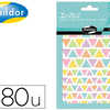 GOMMETTE MAILDOR INITIAL TRIAN GLE 105X160MM COLORIS PASTEL ET VIFS 4 PLANCHES SACHET 380 UNITAS GOMMETTE MAILDOR INITIAL TRIAN GLE 105X160MM COLORIS PASTEL ET VIFS 4 PLANCHES SACHET 380 UNITAS