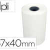 BOBINE CAISSE ENREGISTREUSE EX ACOMPTA PAPIER THERMIQUE 55G/M2 DIAMETRE 40MM MANDRIN 12MM LARGEUR 57MM BOBINE CAISSE ENREGISTREUSE EX ACOMPTA PAPIER THERMIQUE 55G/M2 DIAMETRE 40MM MANDRIN 12MM LARGEUR 57MM