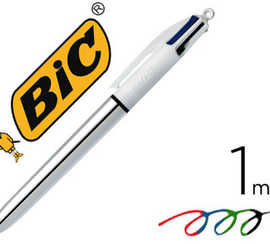 stylo-bille-bic-4-couleurs-gri-p-pro-pointe-moyenne-encre-classique-ratractable-rechargeable-4-couleurs-shine