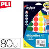 PASTILLE ADHASIVE APLI AGIPA D IAMETRE 24MM COLORIS ASSORTIS POCHETTE 280 UNITAS PASTILLE ADHASIVE APLI AGIPA D IAMETRE 24MM COLORIS ASSORTIS POCHETTE 280 UNITAS