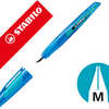 STYLO-PLUME STABILO EASY BUDDY PLUME M POUR TOUS ERGONOMIQUE ZONE GRIP COLORIS BLEU/TURQUOISE