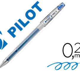 stylo-bille-pilot-g-tec-c4-poi-nte-hi-tec-acriture-extra-fine-0-2mm-encre-gel-corps-translucide-bleu