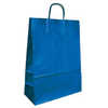 SAC PAPIER Q-CONNECT KRAFT ANSES TORSADÉES COLORIS BLEU 420X190X480MM