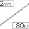 SPIRALE Q-CONNECT MÉTALLIQUE RELIEUR PAS 4:1 80F CALIBRE 1MM DIAMÈTRE 12MM COLORIS NOIR BOÎTE 200 UNITÉS SPIRALE Q-CONNECT MÉTALLIQUE RELIEUR PAS 4:1 80F CALIBRE 1MM DIAMÈTRE 12MM COLORIS NOIR BOÎTE 200 UNITÉS