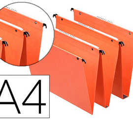 dossier-suspendu-esselte-dual-kraft-orange-220g-a4-tiroir-entraxe-330mm-h245mm-fond-30-volet-d-agrafage-bo-te-25-unitas