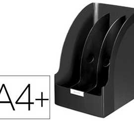 porte-revues-leitz-jumbo-maxi-polystyrene-format-240x320mm-3-compartiments-amovibles-65mm-dos-210mm-320x250x210mm-noir