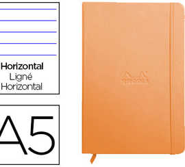 carnet-rhodia-webnotebook-a5-1-4-8x21cm-couverture-simili-cuir-tangerine-192-pages-90g-ligna-alastique-marque-page-orang