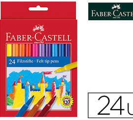feutre-faber-castell-scolaire-pointe-robuste-capuchon-ventila-lavable-couleurs-assorties-atui-24-unitas