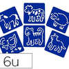 POCHOIR OZ INTERNATIONAL THÈME ANIMAUX 150X150MM LOT 6 UNITÉS POCHOIR OZ INTERNATIONAL THÈME ANIMAUX 150X150MM LOT 6 UNITÉS