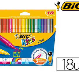 feutre-bic-kids-visa-coloriage-encre-lavable-capuchon-ventila-pointe-bloquae-ultra-rasistante-atui-carton-18-unitas