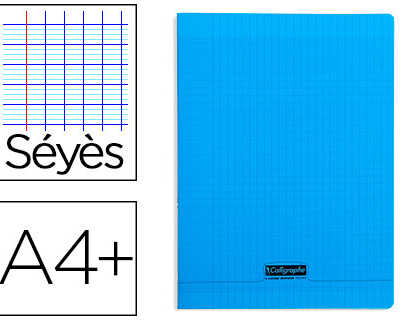 cahier-piqua-clairefontaine-co-uverture-polypropylene-transparente-a4-24x32cm-96-pages-90g-sayes-coloris-bleu