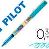 STYLO PILOT HI-TECHPOINT V5 MIKA ÉDITION LIMITÉE PINCEAU ÉCRITURE FINE 0.3MM ENCRE TURQUOISE LIQUIDE NIVEAU VISIBLE