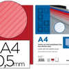 PLAT COUVERTURE LIDERPAPEL PPL RAYÉ LIGNES DIAGONALES 0.5MM A4 DOSSIER RELIURE ROUGE BOÎTE 100 UNITÉS PLAT COUVERTURE LIDERPAPEL PPL RAYÉ LIGNES DIAGONALES 0.5MM A4 DOSSIER RELIURE ROUGE BOÎTE 100 UNITÉS
