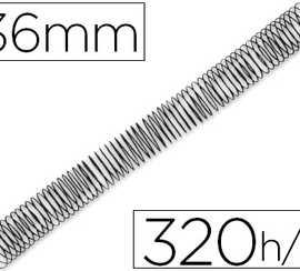 spirale-q-connect-metallique-relieur-pas-5-1-340f-calibre-1-2mm-diametre-36mm-coloris-noir-boite-25u