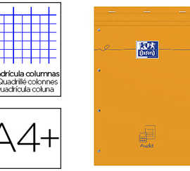 bloc-bureau-oxford-orange-audit-a4-agraf-couverture-pellicul-e-21x32cm-80-feuilles-d-tachables-80g-r-glure-colonnes