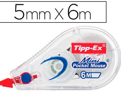 correcteur-tipp-ex-mini-pocket-mouse-davidoir-ruban-5mmx6m-avec-film-protecteur-niveau-ruban-visible-paquet-individuel