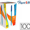STYLO-BILLE PAPER MATE INKJOY 100 ACRITURE MOYENNE 0.5MM ULTRA DOUCE CORPS TRIANGULAIRE RASISTE BAVURES BLEU PACK 100 STYLO-BILLE PAPER MATE INKJOY 100 ACRITURE MOYENNE 0.5MM ULTRA DOUCE CORPS TRIANGULAIRE RASISTE BAVURES BLEU PACK 100